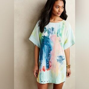 Watercolor dress from Maeve - Anthropologie.